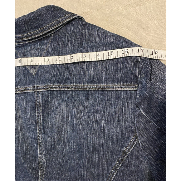 Tommy Hilfiger Jean Jacket Womens Large Western Cowgirl Festival Denim Jacket - Picture 16 of 16